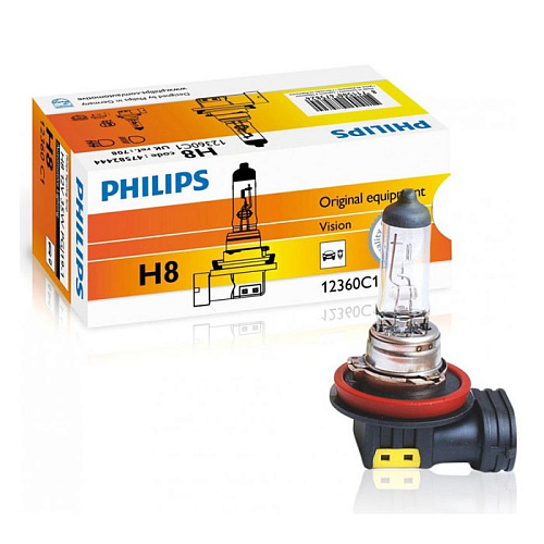 Автомобильная лампа H8 35W 1 шт. Philips
