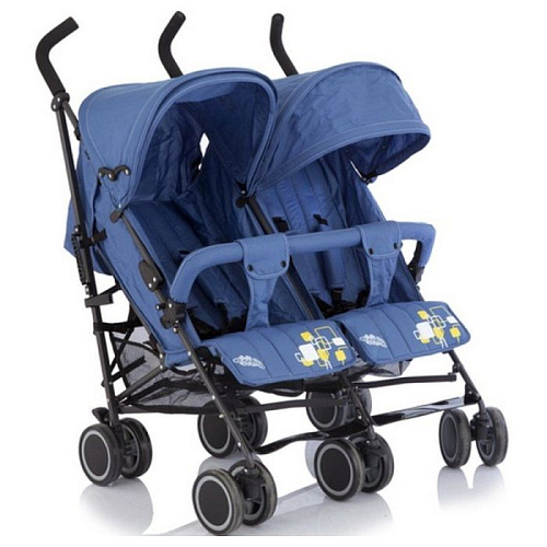 Коляска для двойни Baby Care Citi Twin blue