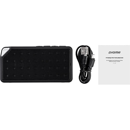 Портативная bluetooth-колонка Digma S-20 Black