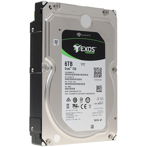 Внутренний жесткий диск 3,5" 6Tb Seagate (ST6000NM0115) 256Mb 7200rpm SATA3 Exos 7E10 HDD RECERTIFIED