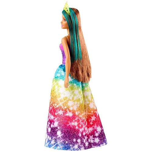 Кукла Mattel Barbie Принцесса GJK12/GJK14 шатенка, фиолетовый топ
