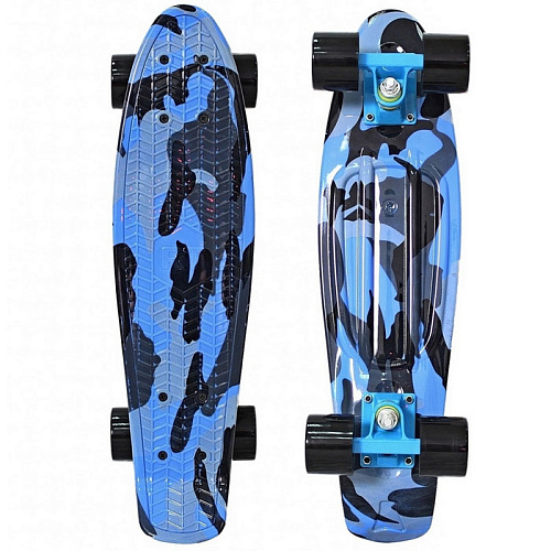 Скейтборд Y-SCOO Penny board RT 22 Print Blue army