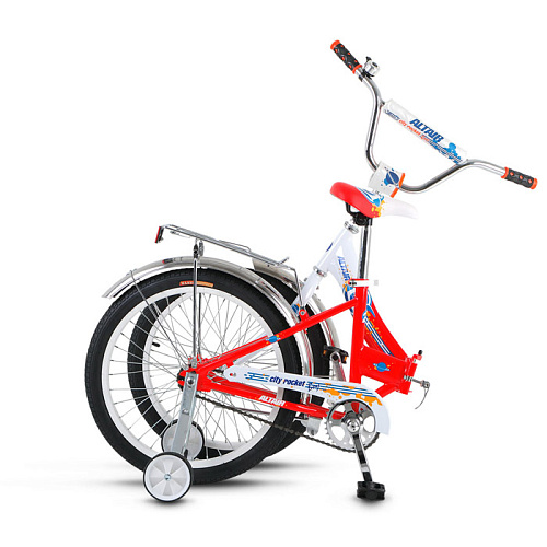 Двухколесный велосипед ALTAIR CITY BOY 20 compact (20" 1 ск. скл.) белый/красный