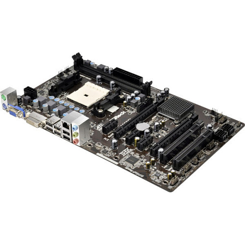 Материнская плата ASRock A55DEL Soc-FM1 AMD A55 2xDDR3, Raid, 2xPCI-E 16x, GLAN ATX