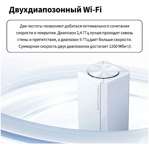 Mesh система Xiaomi Mesh System AC1200 RU (2-pack) DVB4457GL