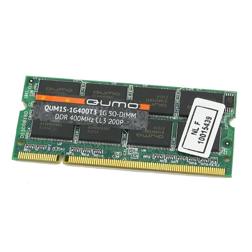 Модуль памяти SO-DIMM DDR 1Gb PC3200 400Mhz Qumo (QUM1S-1G400T3R)