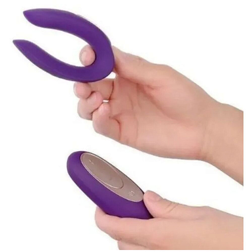 Вибратор для пар Satisfyer Partner Plus Remot, фиолетовый