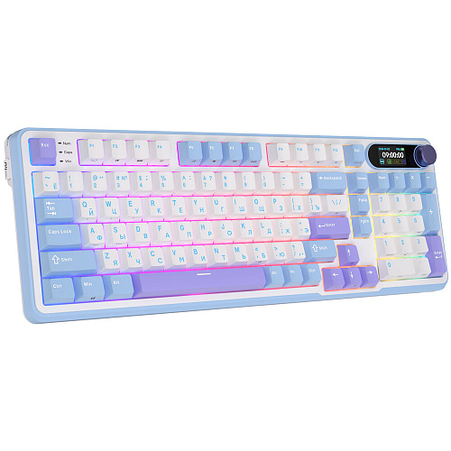 Клавиатура беспроводная Royal Kludge RK-S98 Wireless (RK Brown Switch) RGB (русская раскладка) Taro Milk