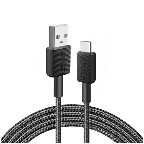 Кабель USB-A - Type C 1.8m Anker Power Line 322 черный
