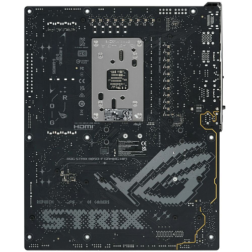 Материнская плата ASUS ROG Strix B850-F Gaming WiFI B850 Socket AM5 4xDDR5, 2xSATA3, RAID, 4xM.2, 2xPCI-E16x, 6xUSB3.2, 2xUSB3.2 Type C, DP, HDMI, WiFi, 2.5Glan, ATX