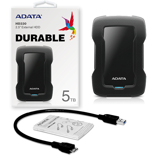Внешний жесткий диск 2.5\" 5Tb A-Data ( AHD330-5TU31-CBK ) USB 3.1 HD330 Черный