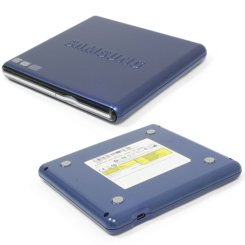 Внешний привод DVD-RW Samsung SE-S084D/TSLS DVD±R/±RW USB 2.0 синий