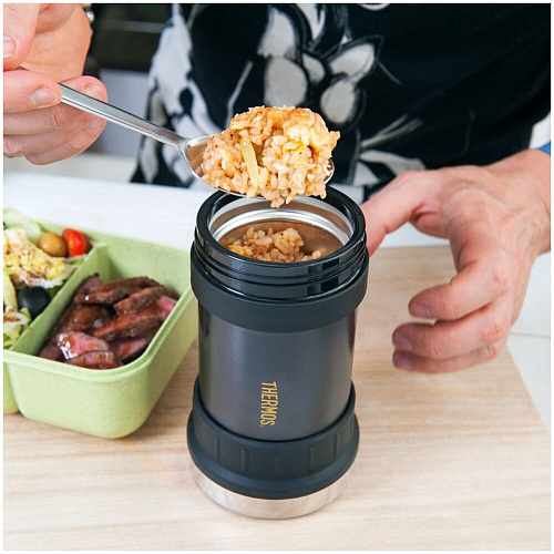 THERMOS Термос для еды Work 2345GM Stainless Steel, серый, 0,47 л.