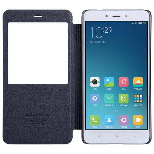 Чехол для Xiaomi Redmi Note 4 Nillkin Sparkle Leather Case, золотистый