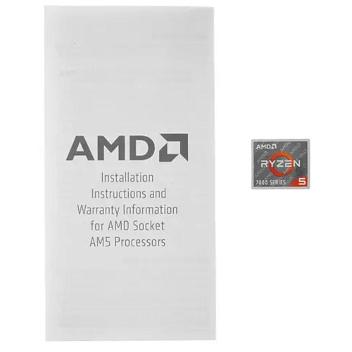 Процессор AMD Ryzen 5 7600X, 4.7ГГц, (Turbo 5.3ГГц), 6-ядерный, L3 32МБ, Сокет AM5, BOX