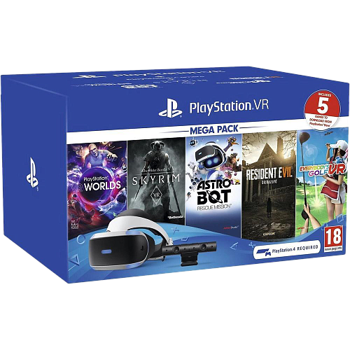 Шлем виртуальной реальности Sony PlayStation VR Mega Pack2 + камера + 5 игр