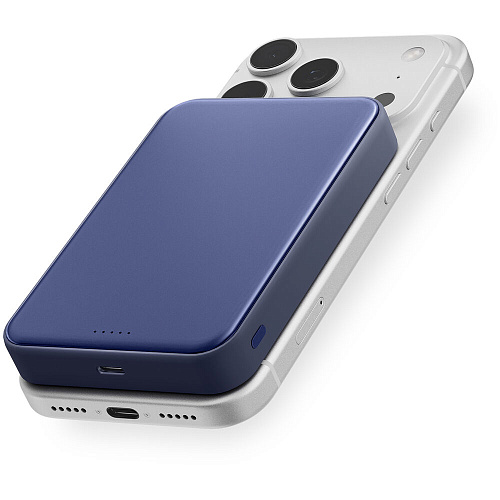 Внешний аккумулятор uBear Strike Magnetic Power bank MagSafe 10000mAh PD30W Qi2.2 Blue
