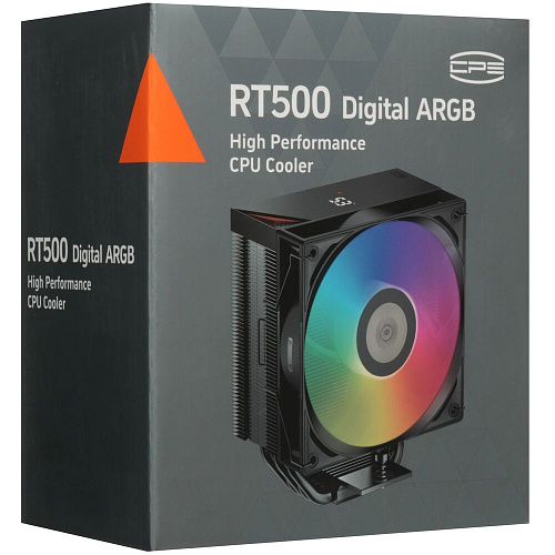 Охлаждение CPU Cooler PcCooler RT500 Digital ARGB BK Black 1700/1851/1954/AM4/AM5