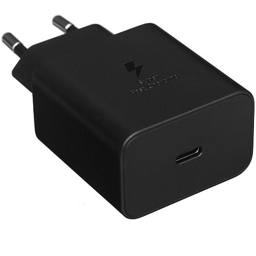 Сетевое зарядное устройство Samsung EP-T4511 45W Type C+ cable, черное