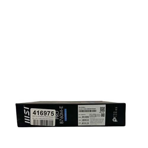 Материнская плата MSI Pro B760M-E B760 Socket-1700 2xDDR5, 4xSATA3, 1xM.2, 1xPCI-E16x, 2xUSB3.2, D-Sub, HDMI, Glan, mATX УЦЕНКА