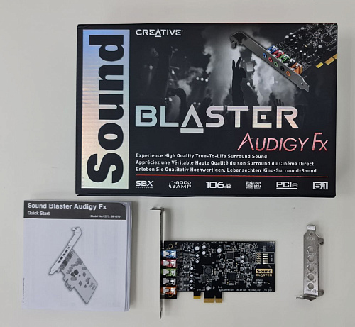 Звуковая карта Creative SB Audigy FX (SB1570) PCI-E УЦЕНКА