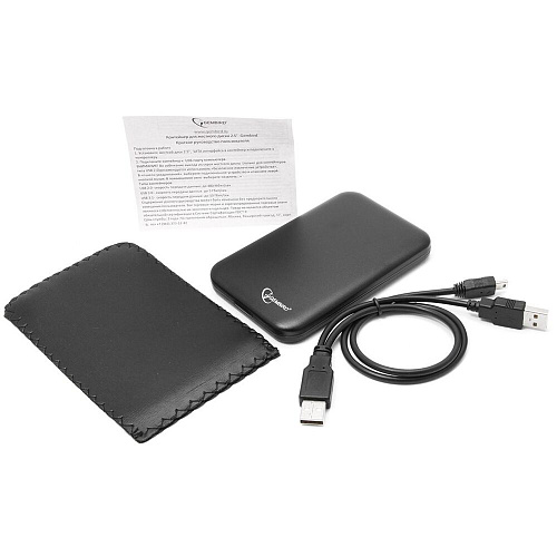 Корпус 2.5" Gembird EE2-U2S-43, SATA-USB2.0 Black