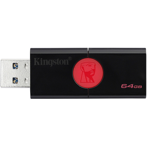 USB Flash накопитель 64GB Kingston DataTraveler 106 (DT106/64GB) USB 3.0 Черный