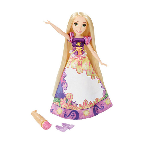 Кукла Hasbro Disney Princess B5295/B5297 Рапунцель в юбке с проявляющимся принтом