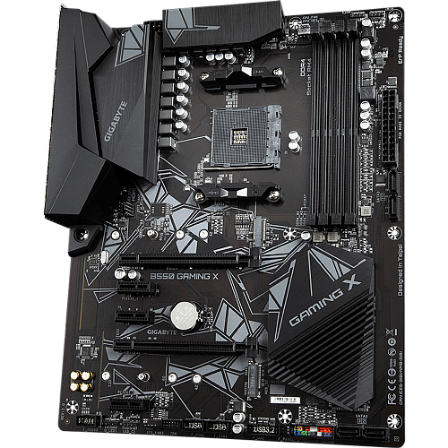 Материнская плата Gigabyte B550 Gaming X B550 Socket AM4 4xDDR4, 4xSATA3, RAID, 2xM.2, 2xPCI-E16x, 4xUSB3.2, DVI-D, HDMI, Glan, ATX УЦЕНКА