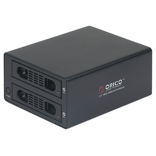 Корпус 2x3.5" Orico 3529RUS3 SATA, USB3.0 Black