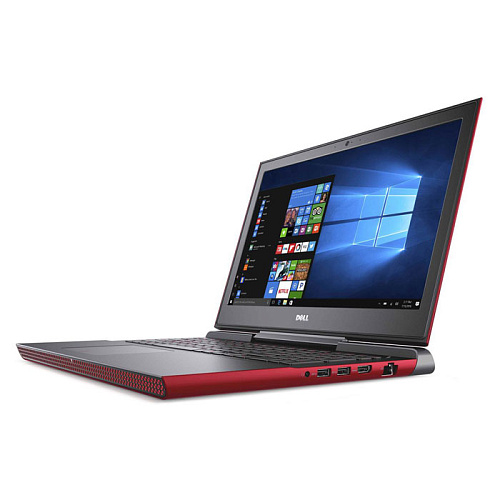 Ноутбук Dell Inspiron 7567 Core i7 7700HQ/16Gb/1Tb+128Gb SSD/NV GTX1050Ti 4Gb/15.6" FullHD/Linux Red