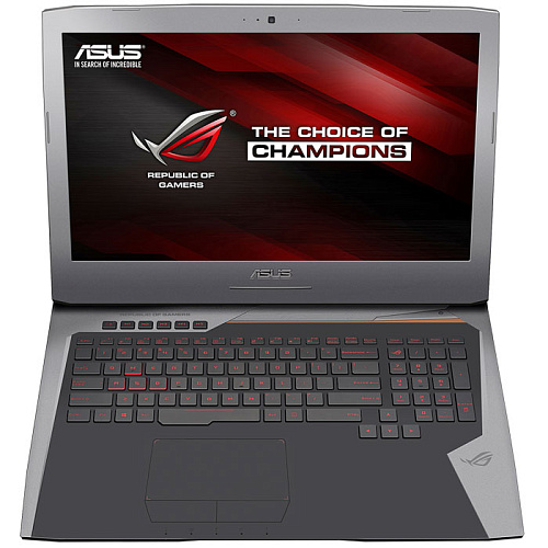 Ноутбук Asus ROG G752VT Core i7 6700HQ/8Gb/2Tb/NV GTX970M 3Gb/17.3"/DVD/Win10 Silver