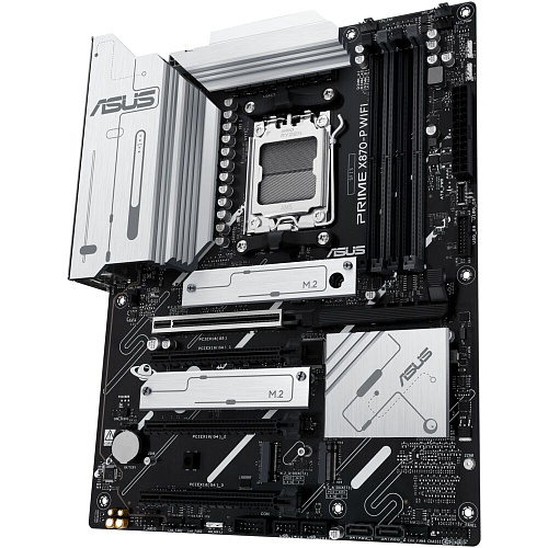 Материнская плата ASUS Prime X870-P WiFi X870 Socket AM5 4xDDR5, 2xSATA3, RAID, 4xM.2, 3xPCI-E16x, 4xUSB3.2, 2xUSB3.2 Type C, DP, HDMI, WiFi, 2.5Glan, ATX