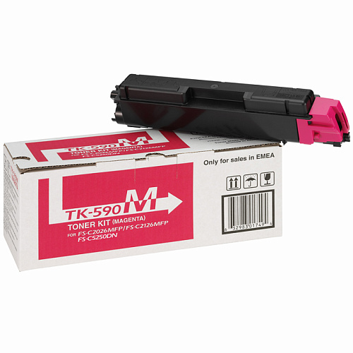 Картридж Kyocera TK-590M Magenta для FS-C2026MFP/C2126mfp/C2526MFP/C2626MFP/C5250DN (5000стр)