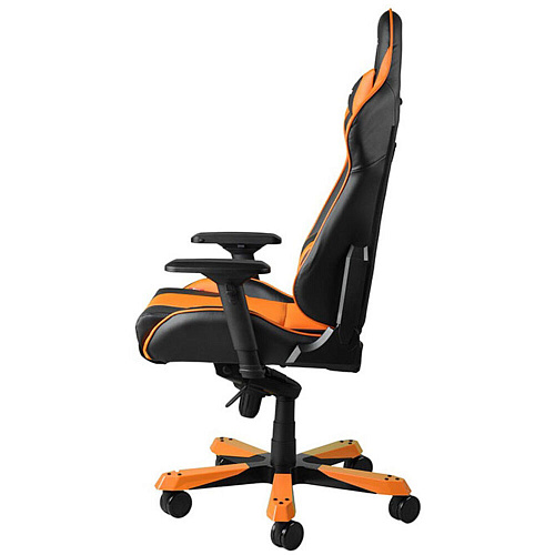 Кресло для геймера DXRacer King чёрно-оранжевое (OH/KS06/NO, экокожа, регулируемый угол наклона)