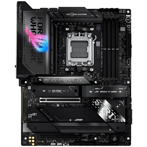 Материнская плата ASUS ROG Strix X870E-E Gaming WiFi X870E Socket AM5 4xDDR5, 4xSATA3, RAID, 5xM.2, 2xPCI-E16x, 9xUSB3.2, 4xUSB3.2 Type C, DP, HDMI, WiFi, 5Glan, ATX