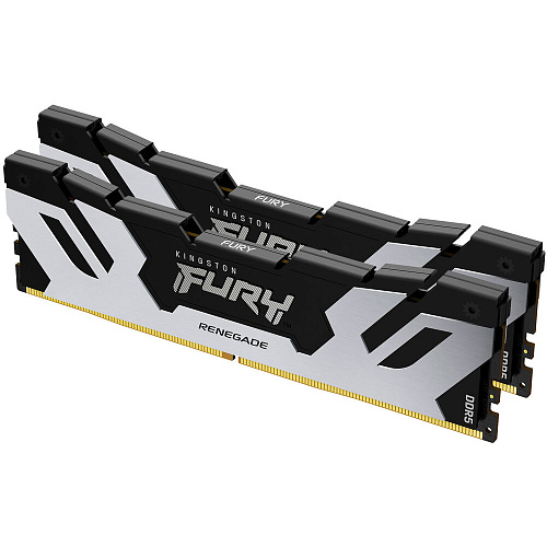 Модуль памяти DIMM 64Gb 2х32Gb DDR5 PC51200 6400MHz Kingston Fury Renegade Silver (KF564C32RSK2-64)
