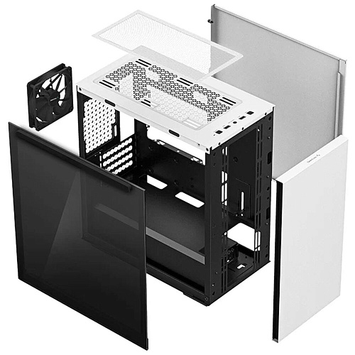 Корпус MicroATX Minitower Deepcool MACUBE 110 WH белый