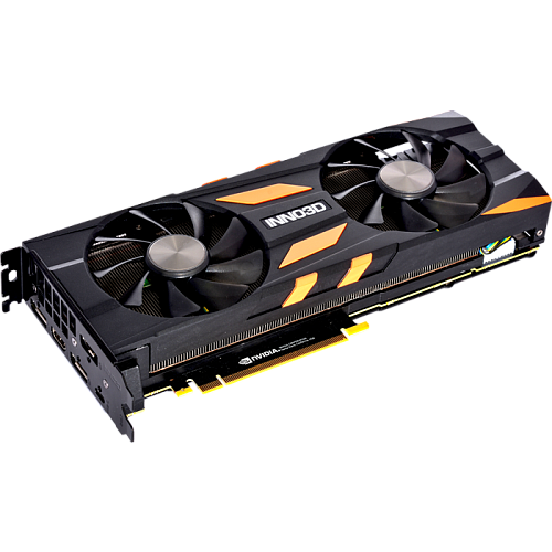 Видеокарта Inno3D GeForce RTX 2080 8192Mb, Twin X2 N20802-08D6-1180633 1xHDMI, 3xDP, 1xUSB-C and Virtual-link  Ret