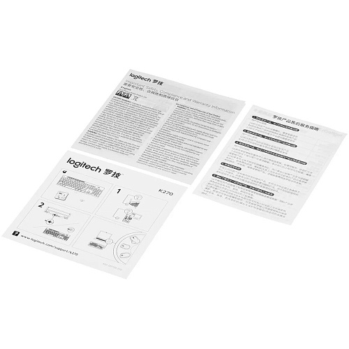 Клавиатура беспроводная Logitech K270 Wireless Black