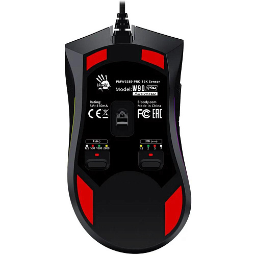 Мышь A4Tech Bloody W90 Pro Black проводная