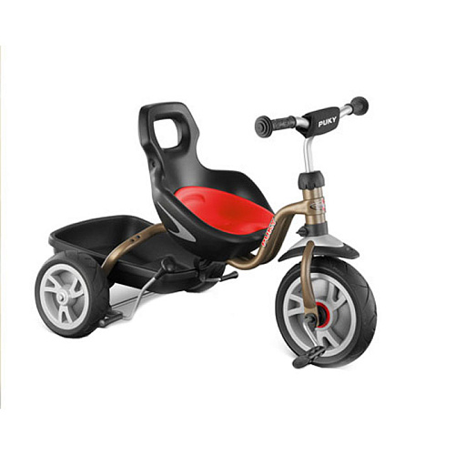 Велосипед трехколесный с ручкой Puky CAT S6 Ceety 2417 red красный