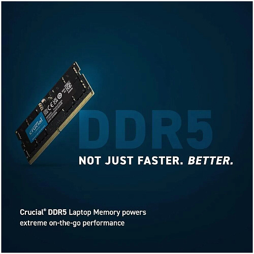Модуль памяти SO-DIMM DDR5 16Gb PC44800 5600Mhz Crucial (CT16G56C46S5)