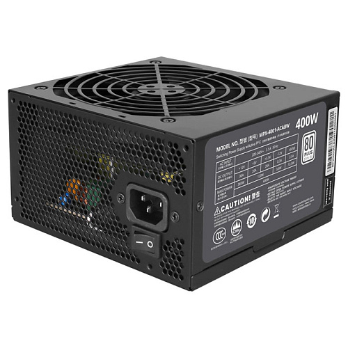 Блок питания 400W Cooler Master MasterWatt Lite 400 MPX-4001-ACABW-EU