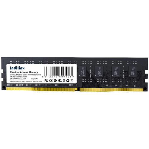 Модуль памяти DIMM 16Gb DDR4 PC25600 3200MHz Indilinx (IND-ID4P32SP16X)