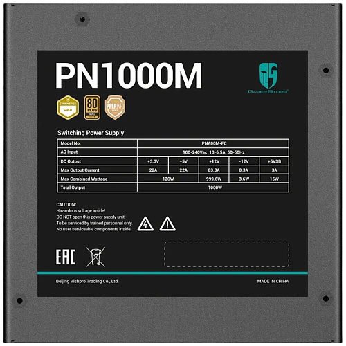 Блок питания 1000W Deepcool GamerStorm PN1000M