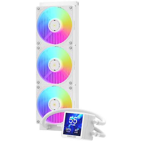 Система водяного охлаждения Coolleo ICE GOD LCD WH 360 ARGB White (ICE-GOD-LCD-WH) S115x/1200/1700/1851, AM4/AM5