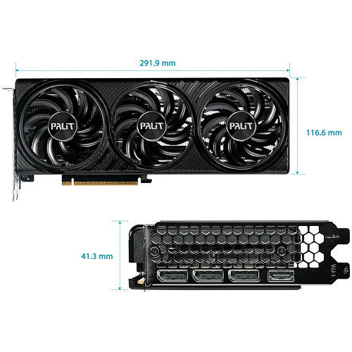 Видеокарта Palit GeForce RTX 5060 Ti 16384Mb, Infinity 3 OC 16 Gb (NE7506TS19T1-GB2061S) 1xHDMI, 3xDP, Ret