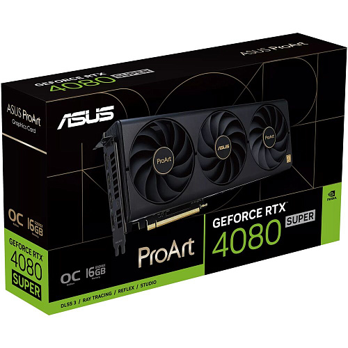 Видеокарта ASUS GeForce RTX 4080 Super 16384Mb, ProArt OC 16G (ProArt-RTX4080S-O16G) 1xHDMI, 3xDP, Ret