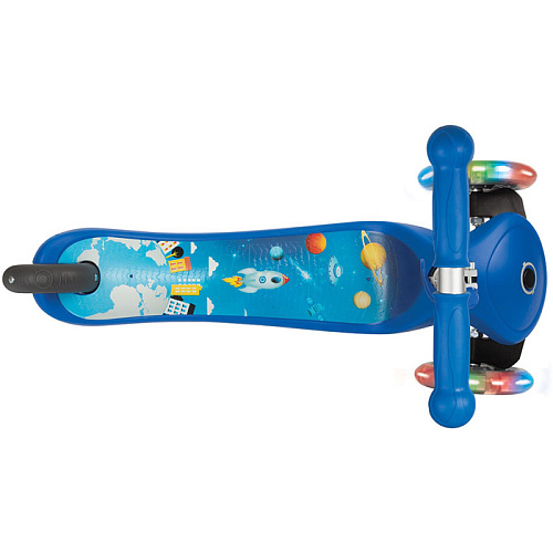 Самокат Globber Primo Fantasy с 3 светящимися колесами (Rocket Navy Blue)